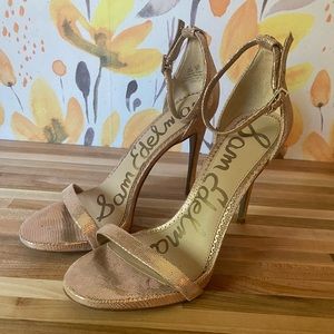 Sam Edelman heels Rose gold 8.5